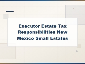 New Mexico Small Estate Tax Guide for Executors