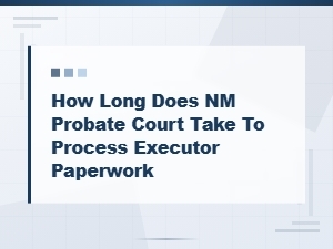 Nm Probate Court Executor Paperwork Processing Times